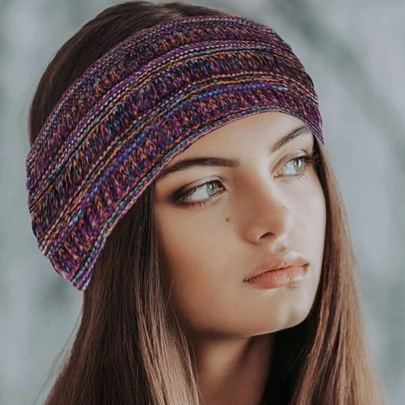 Multicolor Knit Headband - Picture 7 of 9